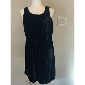 J Jill Crush Velvet Midi Lined Dress Size Medium (petite) 1566